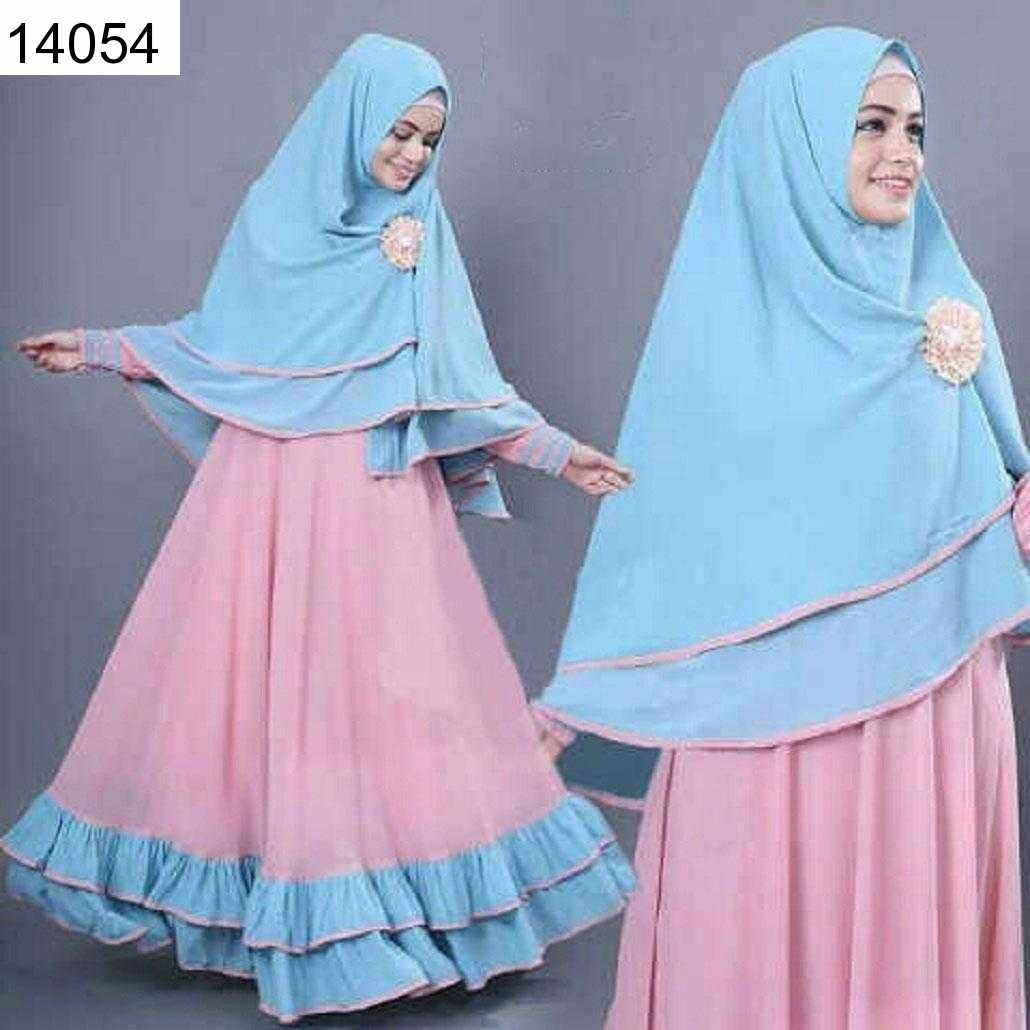 Jual PRODUK PO  Annasya Syari Dusty Biru - 14054